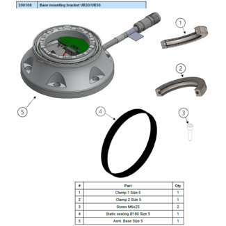Universal Robots Base mounting bracket UR20/UR30