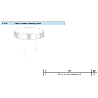 Universal Robots Teach Pendant mounting bolts