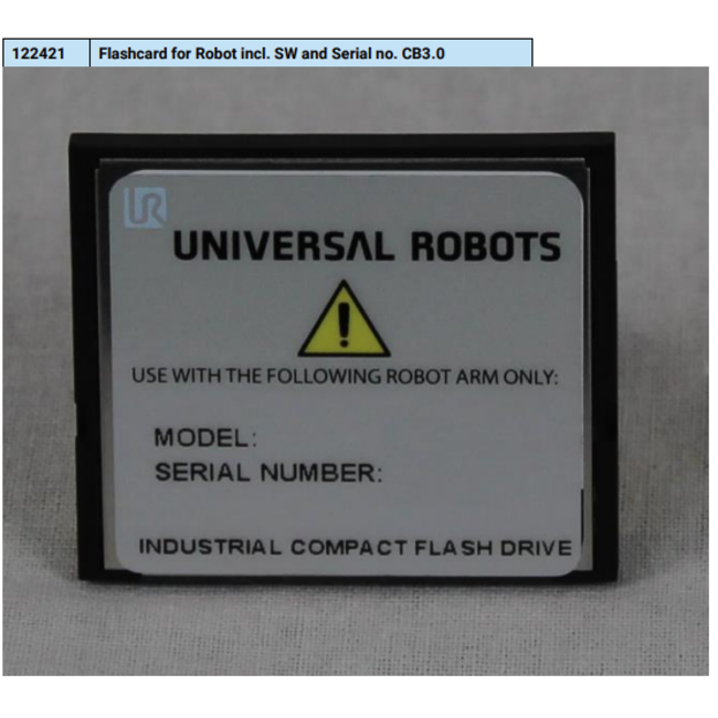 Universal Robots Flashcard for Robot incl. SW and Serial no. CB3.0