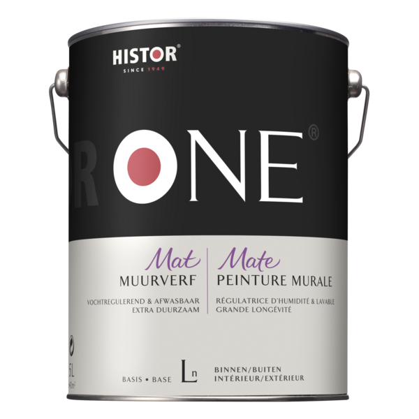 Histor One Muurverf Mat Vochtregulerend & Afwasbaar