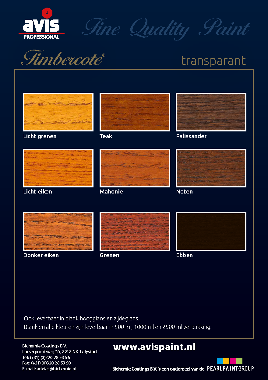 Avis Timbercote Buitenlak Hoogglans Grenen