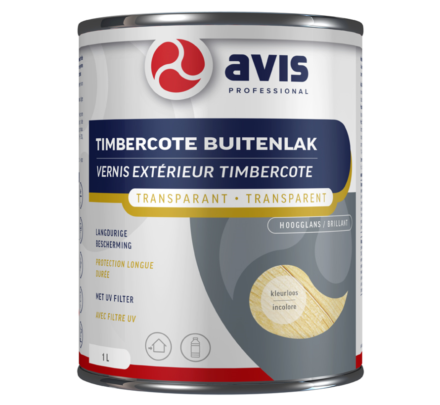Avis Timbercote Buitenlak Hoogglans Kleurloos