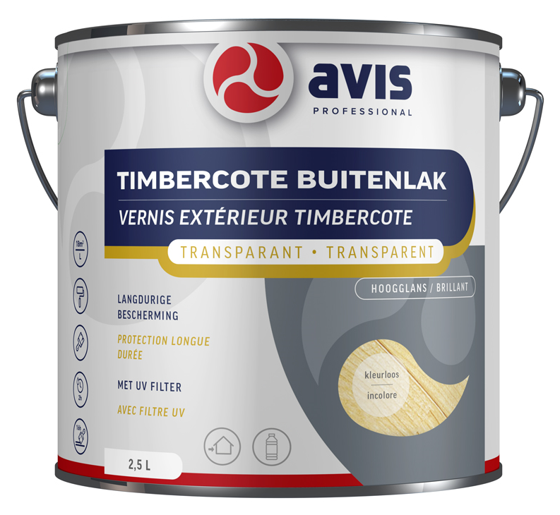 Avis Timbercote Buitenlak Hoogglans Kleurloos