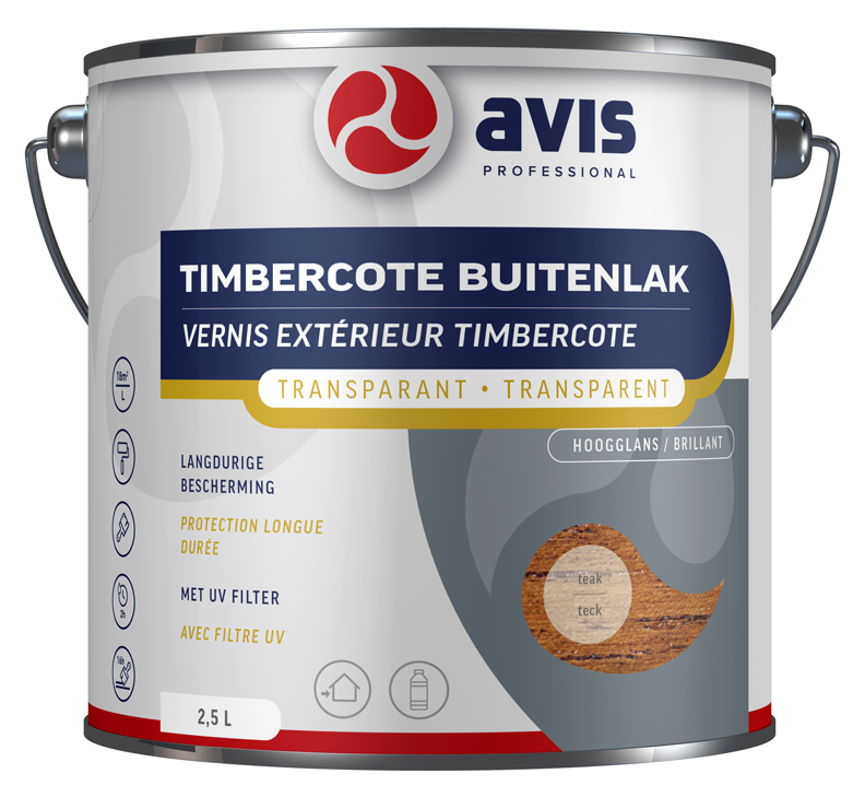 Avis Timbercote Buitenlak Hoogglans Teak