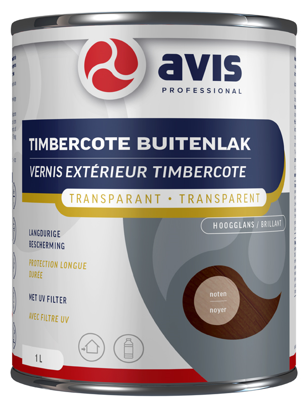 Avis Timbercote Buitenlak Hoogglans Noten