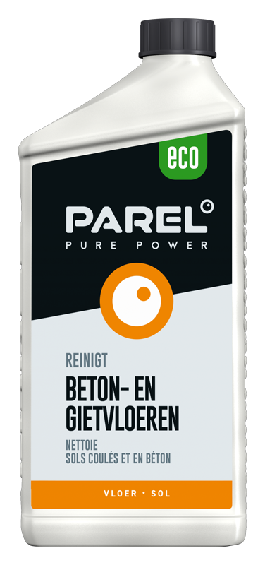 Parel Pure Power Reinigt Beton- en Gietvloeren