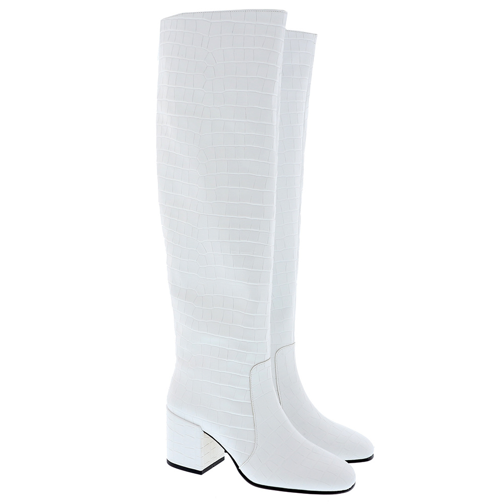 Nubikk Nubikk boots Gigi Melba white - Marjon Snieders