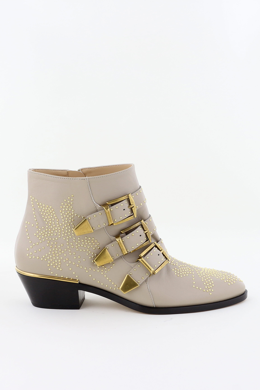 Chloe enkellaarsjes Susanna CHC16A1347528U beige - Schoenen.nl