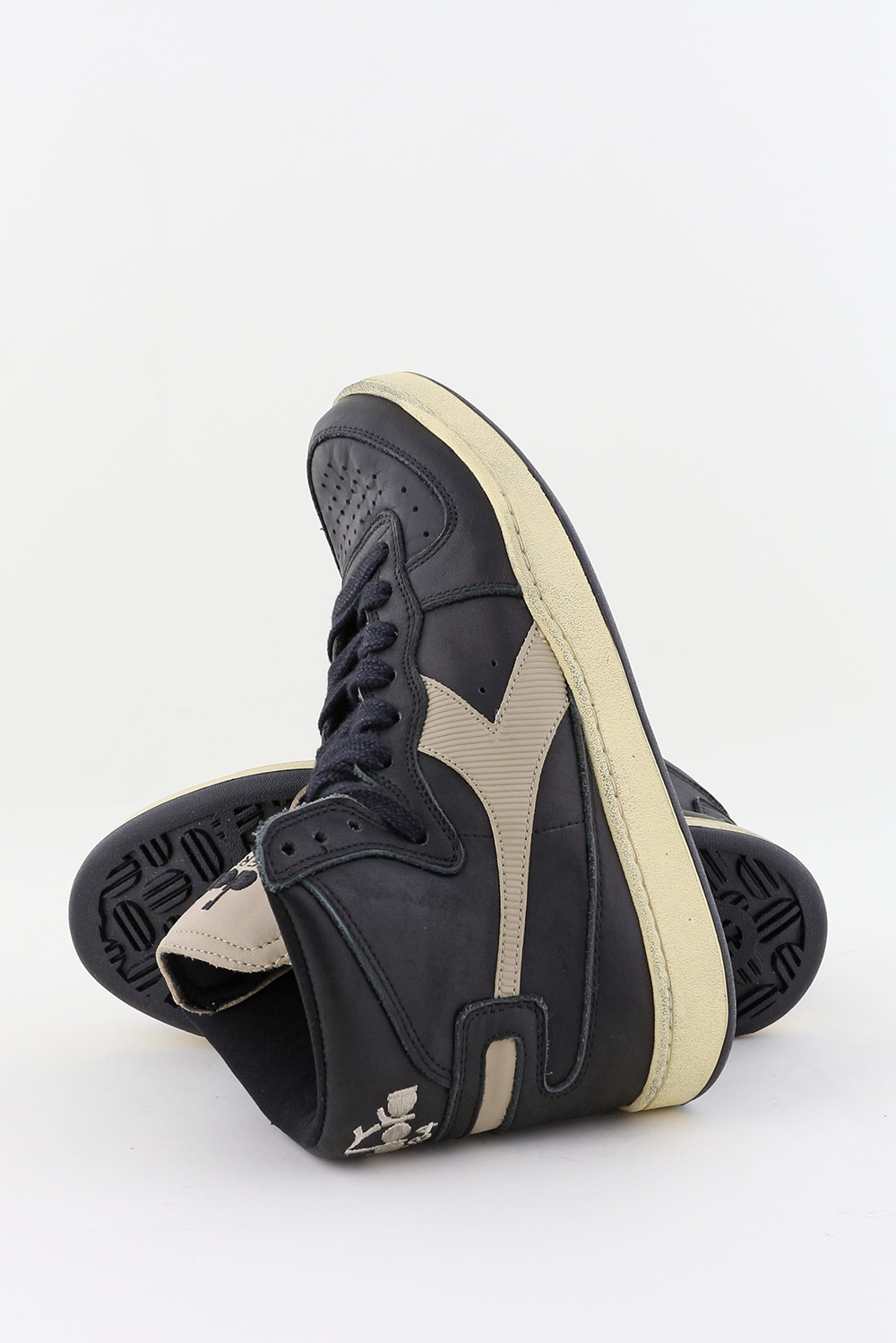 Diadora sneakers Mi Basket Used 201.158569 zwart/grijs - Marjon Snieders