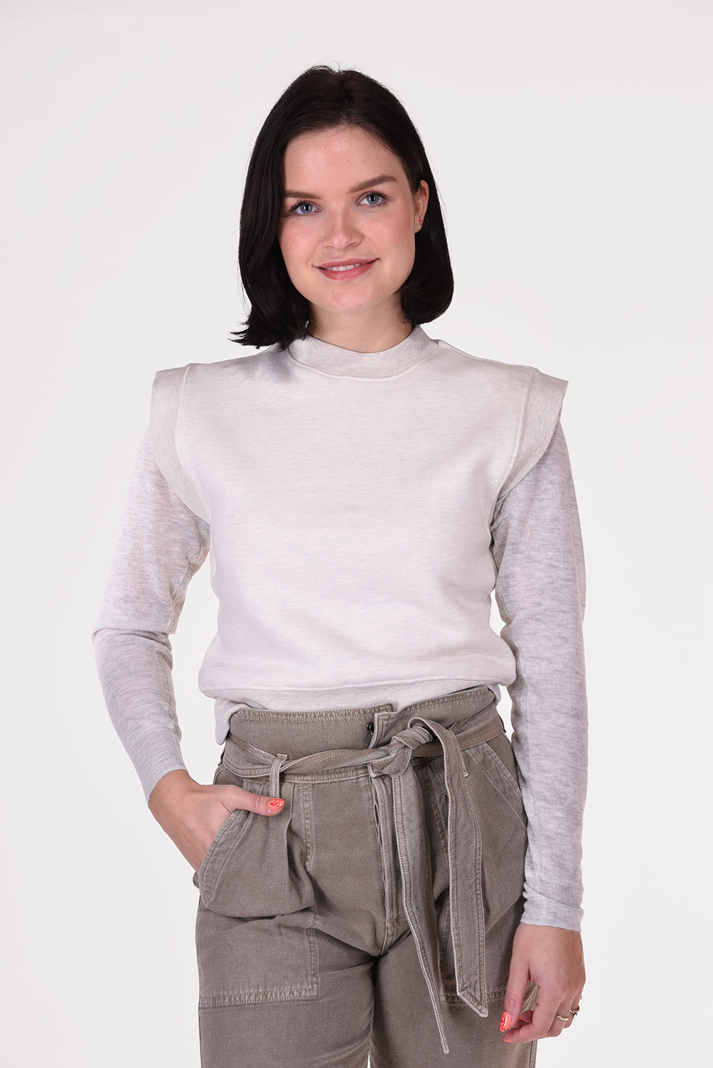 Agolde trui Simone Sweat A7072-1293 beige Agolde trui Simone Sweat A7072-1293 beige