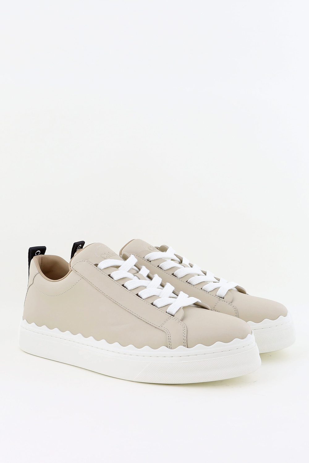 Chloe sneakers Lauren CHC19S10842 beige - Marjon Snieders