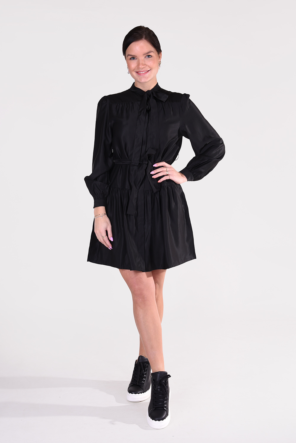 Les Coyotes de Paris jurk Anett 210-33-099-138 zwart Les Coyotes de Paris jurk Anett 210-33-099-138 zwart