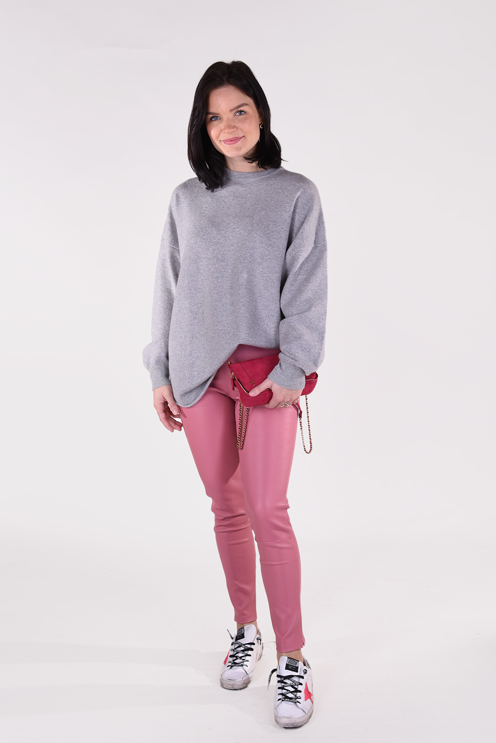 Extreme Cashmere trui Crew Hop 53 grijs Extreme Cashmere trui Crew Hop 53 grijs