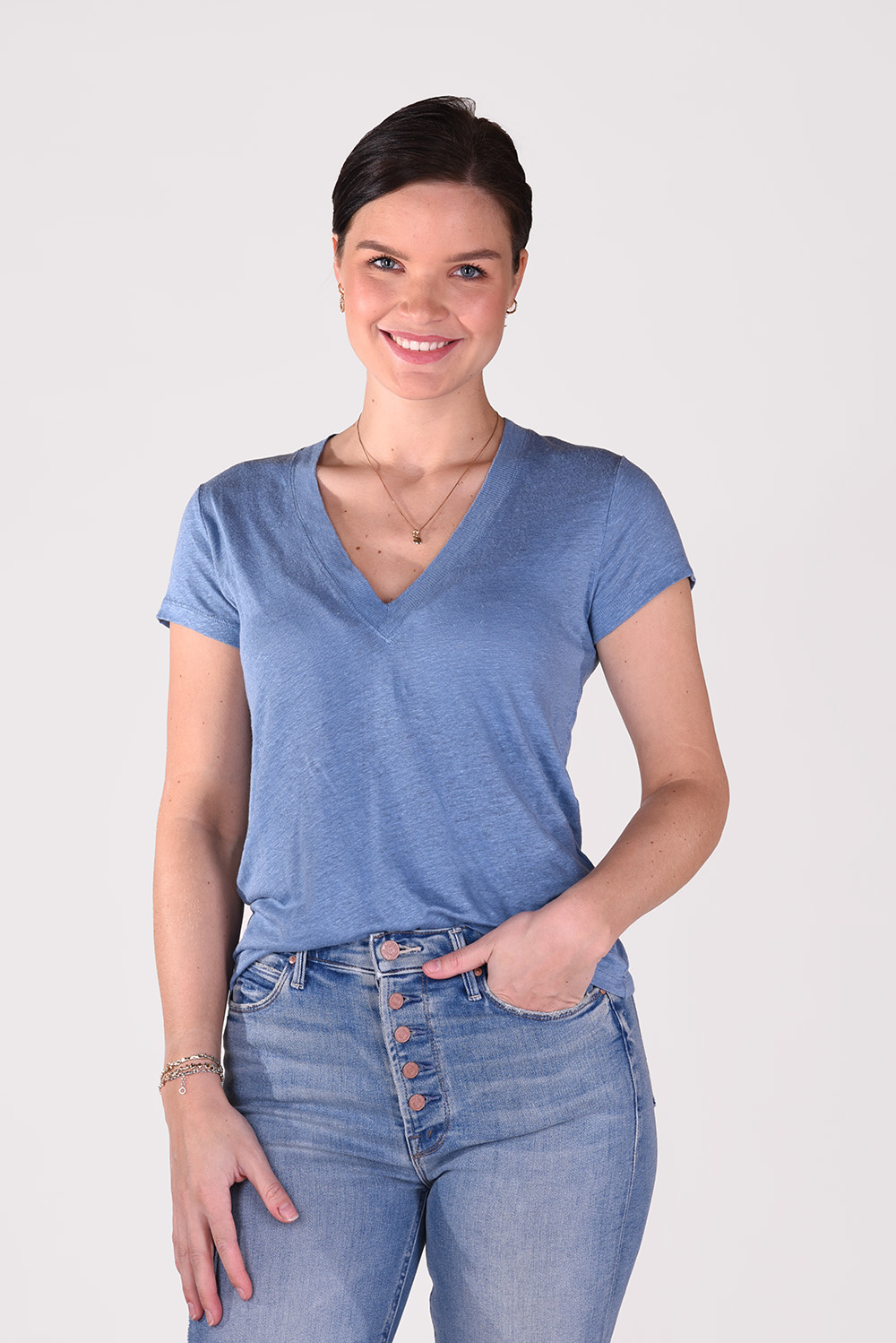 IRO t-shirt Rodeo WM19RODEO blauw IRO t-shirt Rodeo WM19RODEO blauw