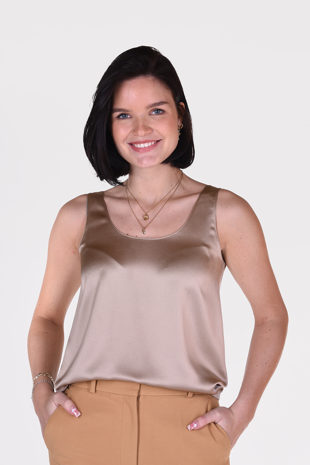 Vince Satin Tank V651712306 beige Vince Satin Tank V651712306 beige