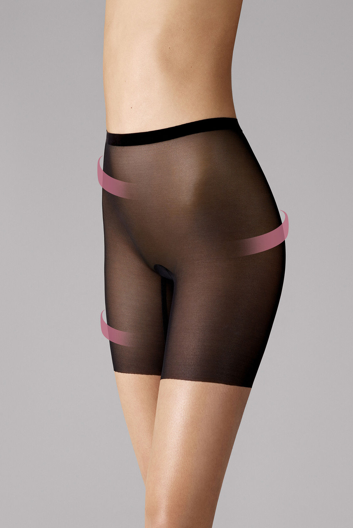Wolford short Tulle Control 69552 zwart Wolford short Tulle Control 69552 zwart