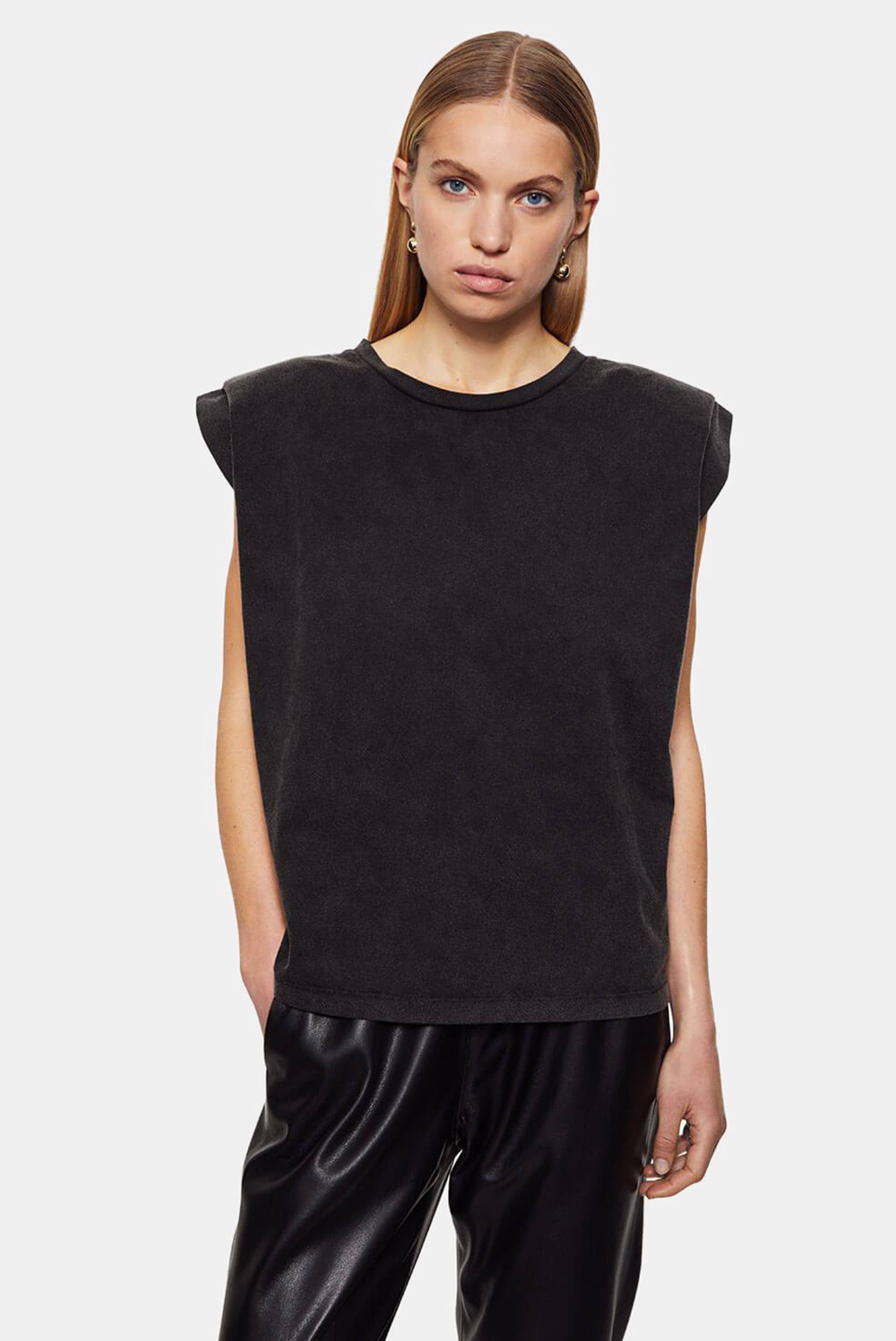 Anine Bing t-shirt Tanner A-08-2169-010 zwart Anine Bing t-shirt Tanner A-08-2169-010 zwart