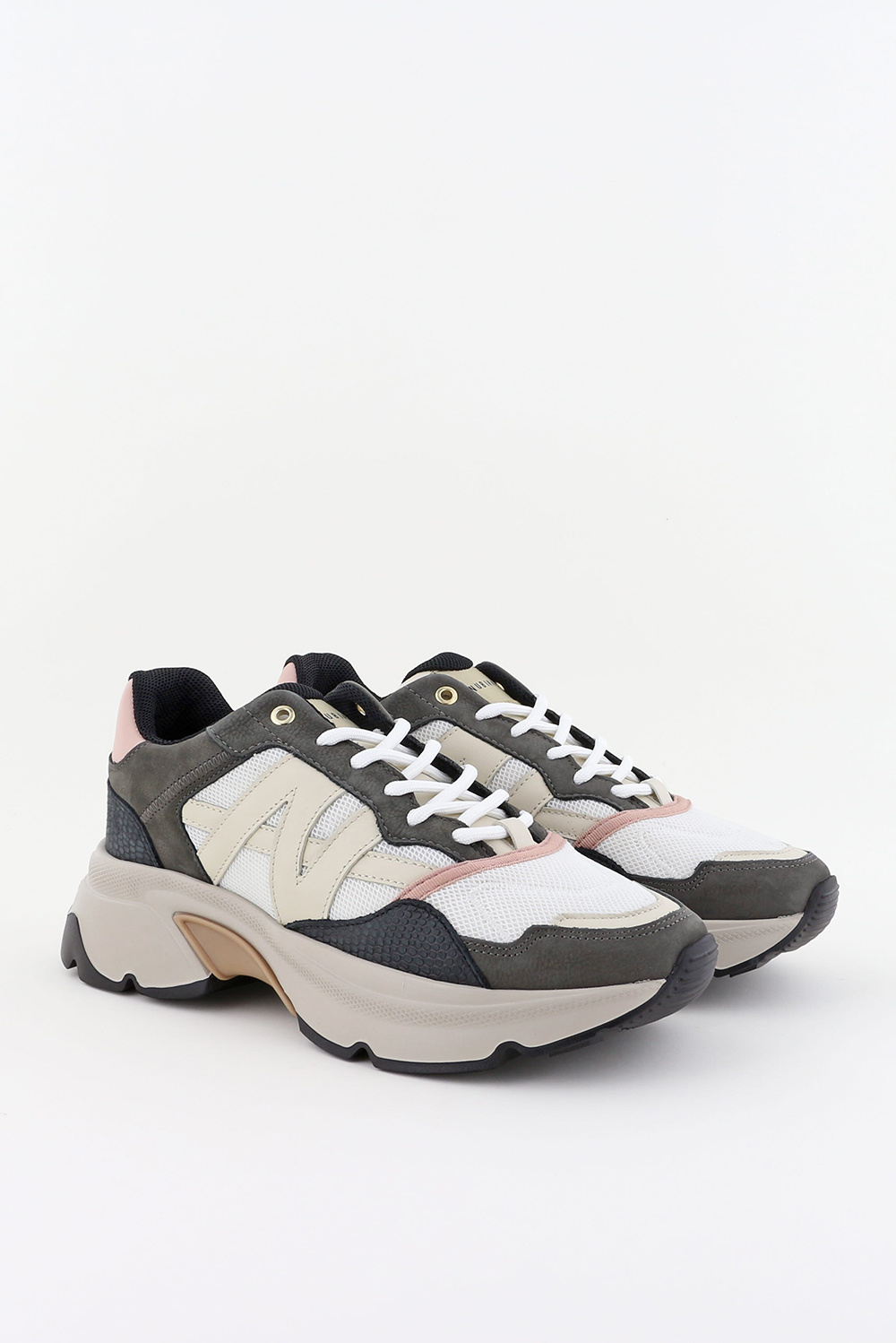 Nubikk Ross Trek Edge Beige Damessneakers - Van Arendonk