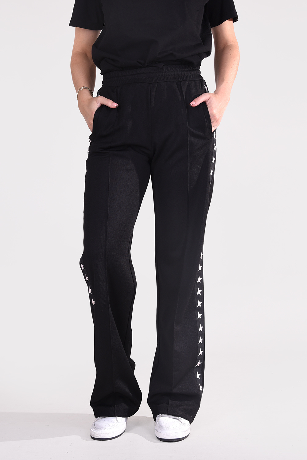 Golden Goose broek Dorotea GWP00877.P000521 zwart Golden Goose broek Dorotea GWP00877.P000521 zwart