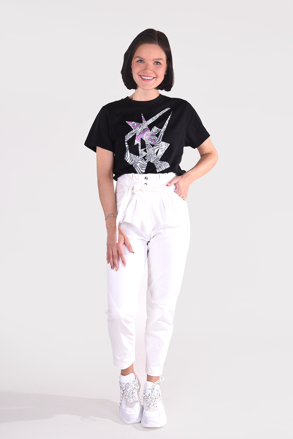 IRO t-shirt Zeber WP19ZEBER zwart IRO t-shirt Zeber WP19ZEBER zwart