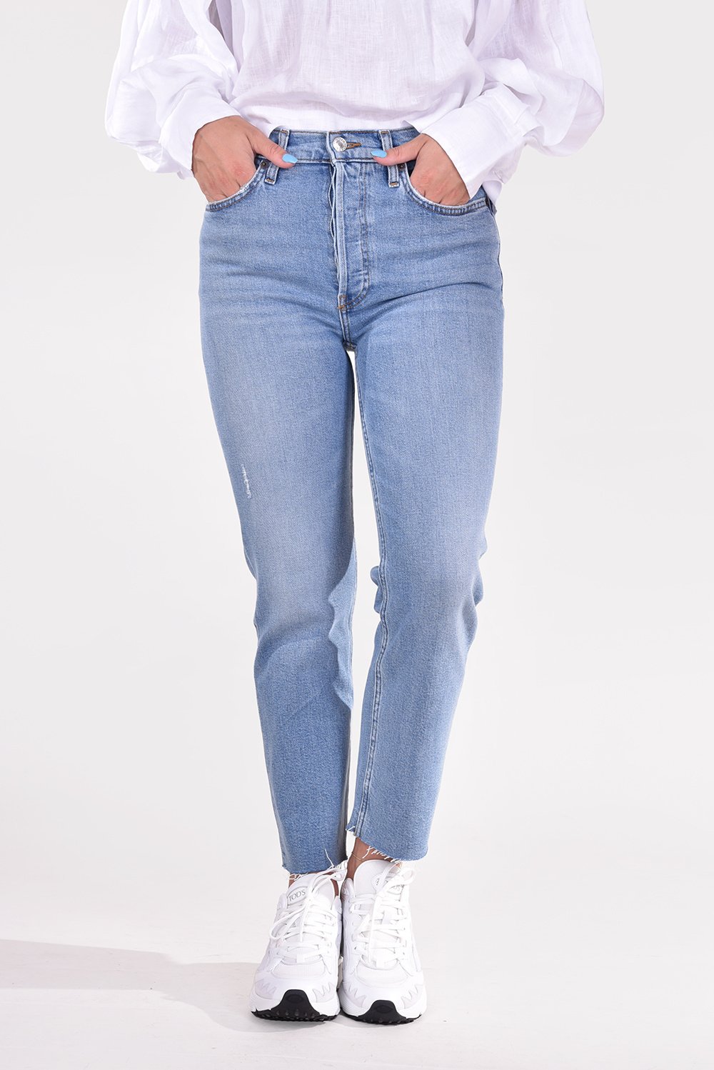 Re/Done jeans 70s Stove Pipe 189-3WSTV27 blauw Re/Done jeans 70s Stove Pipe 189-3WSTV27 blauw