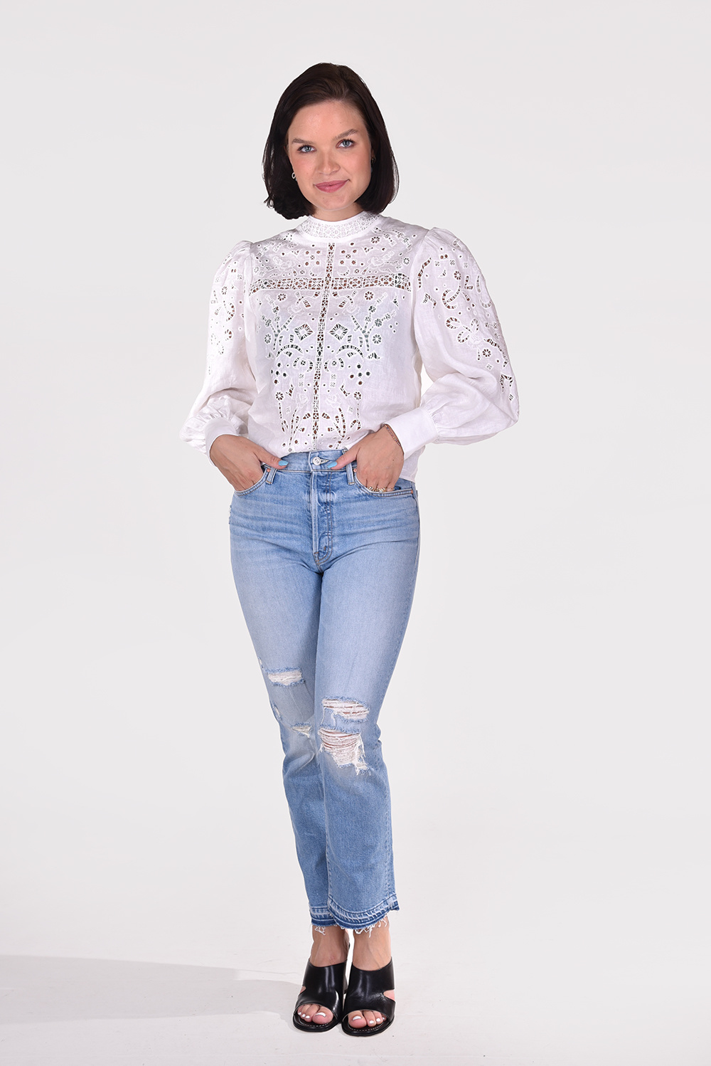 Les Coyotes de Paris blouse Shiva 216-20-071 wit Les Coyotes de Paris blouse Shiva 216-20-071 wit