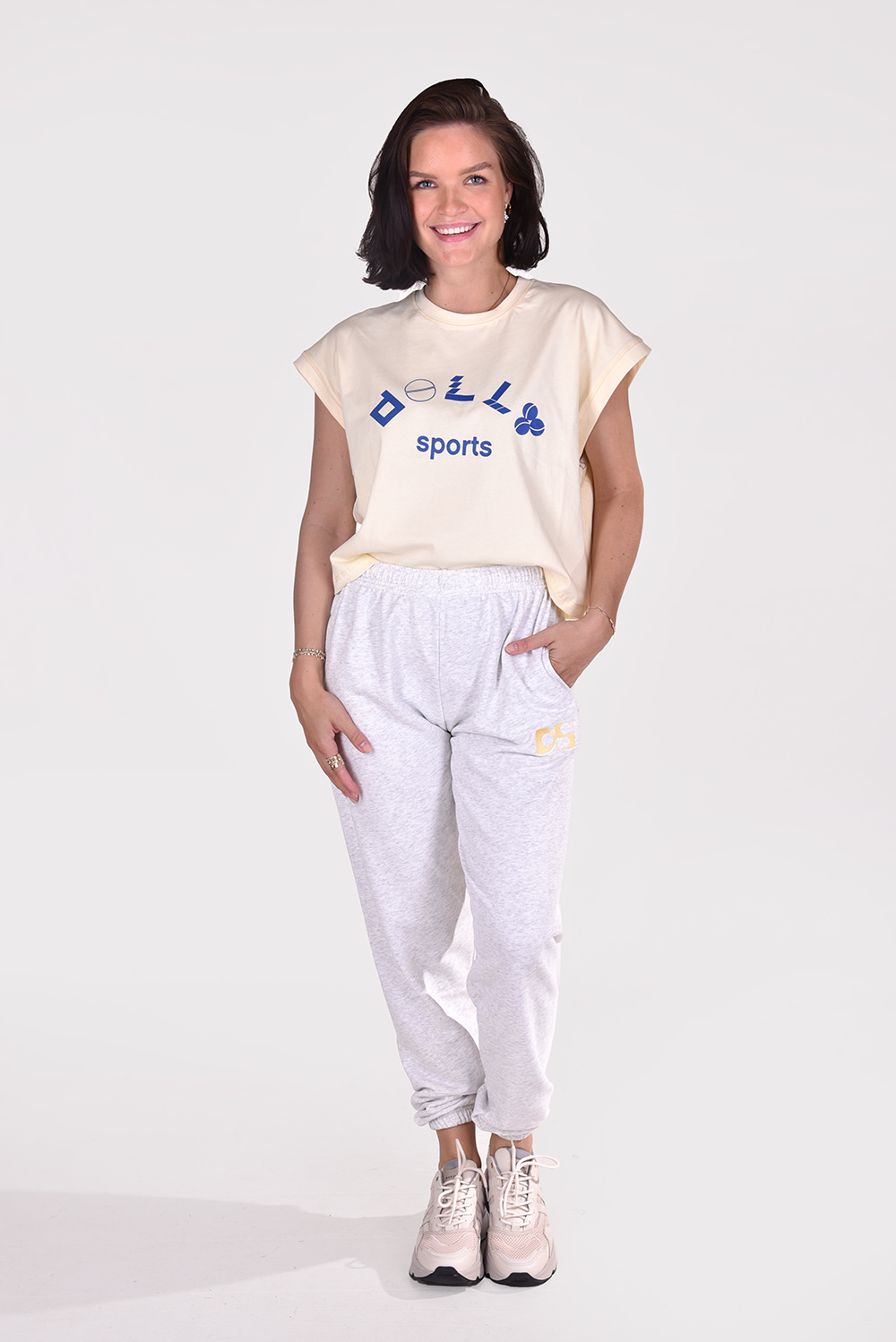 Dolly Sports t-shirt Martina geel Dolly Sports t-shirt Martina geel