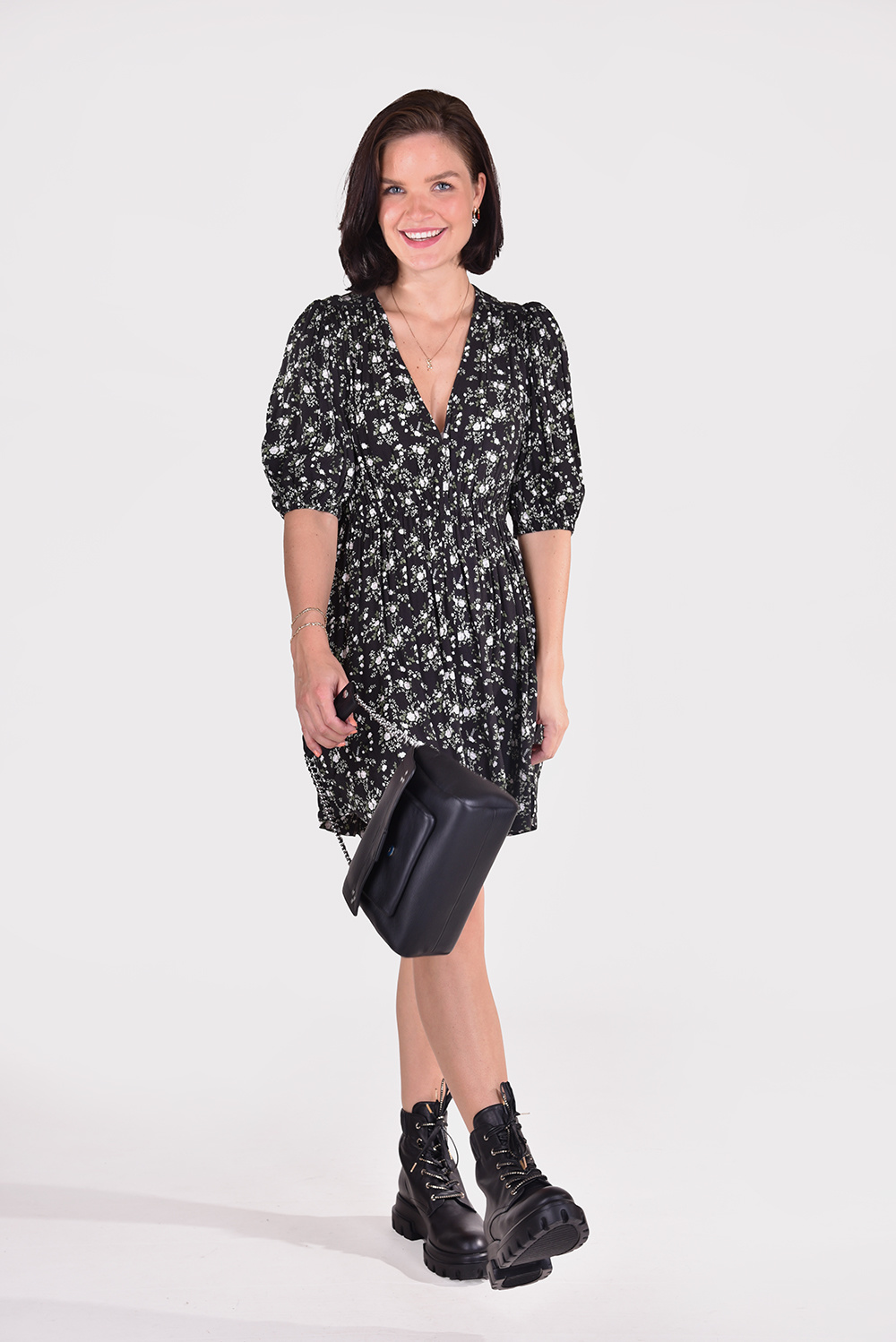 Ganni jurk F6331 zwart Ganni jurk F6331 zwart