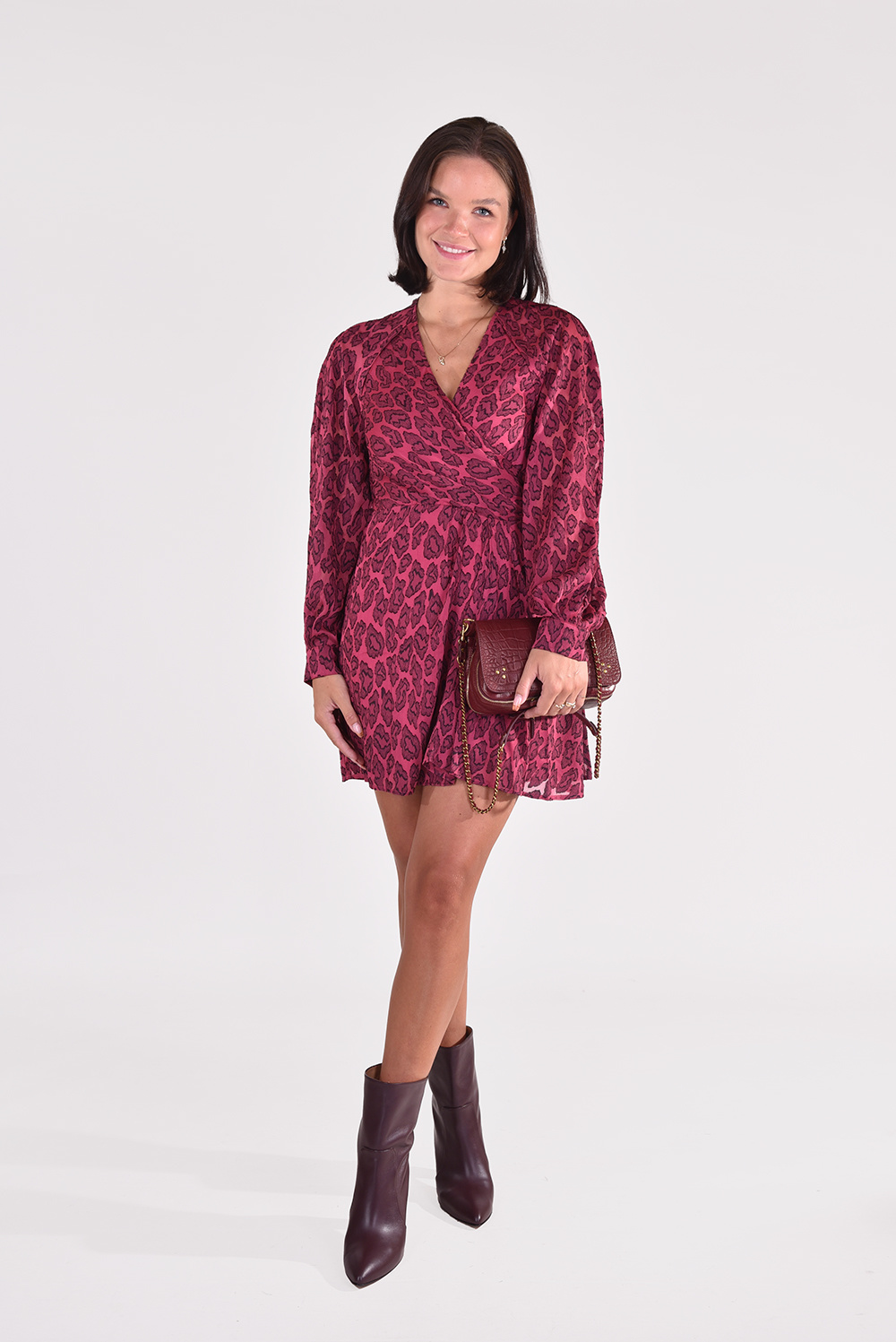 IRO jurk Tiestina WM33TIESTINA roze IRO jurk Tiestina WM33TIESTINA roze