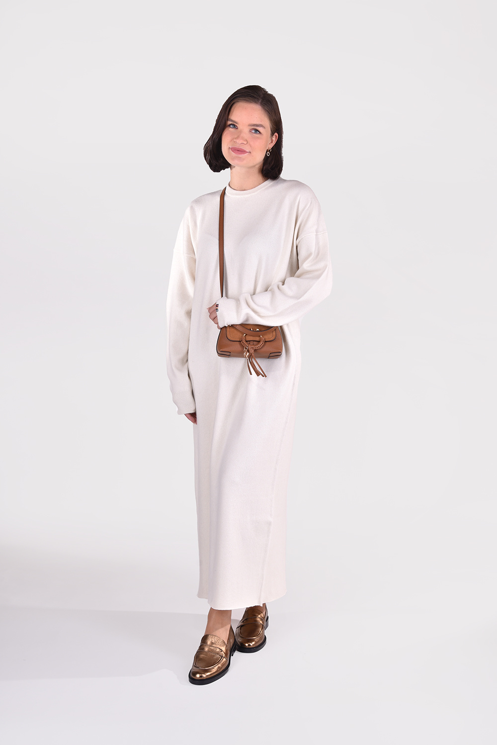 Extreme Cashmere jurk Weird 106 creme Extreme Cashmere jurk Weird 106 creme