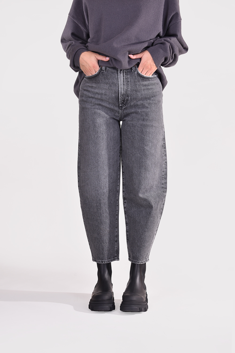 Agolde jeans Balloon A158-1346 grijs Agolde jeans Balloon A158-1346 grijs