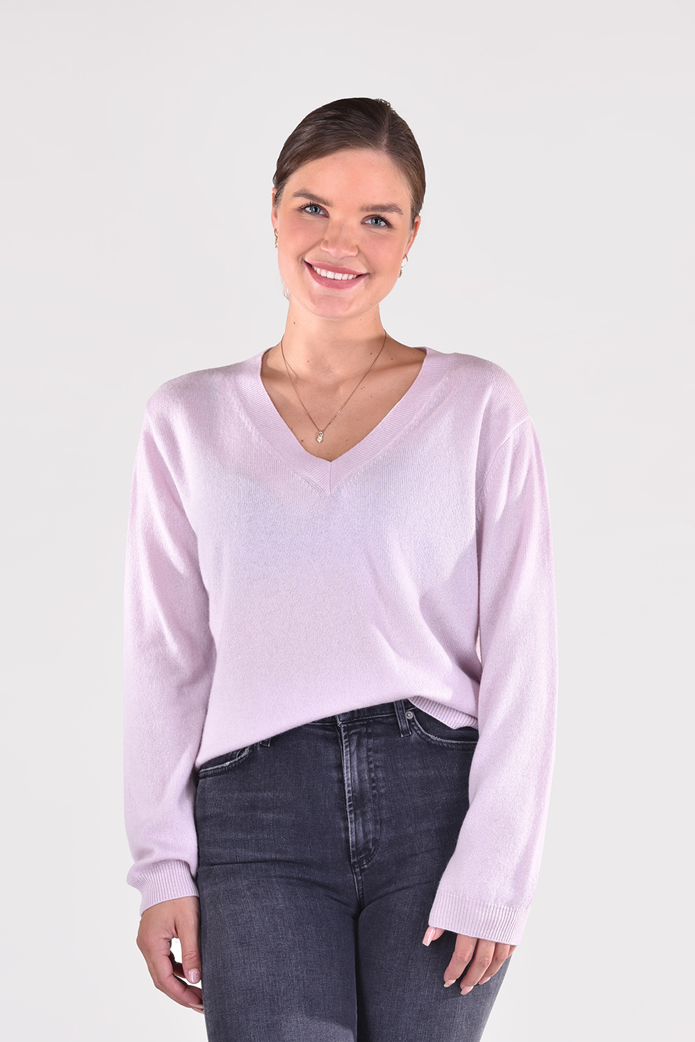 People's Republic of Cashmere trui Boxy V-Neck 3120 paars People's Republic of Cashmere trui Boxy V-Neck 3120 paars