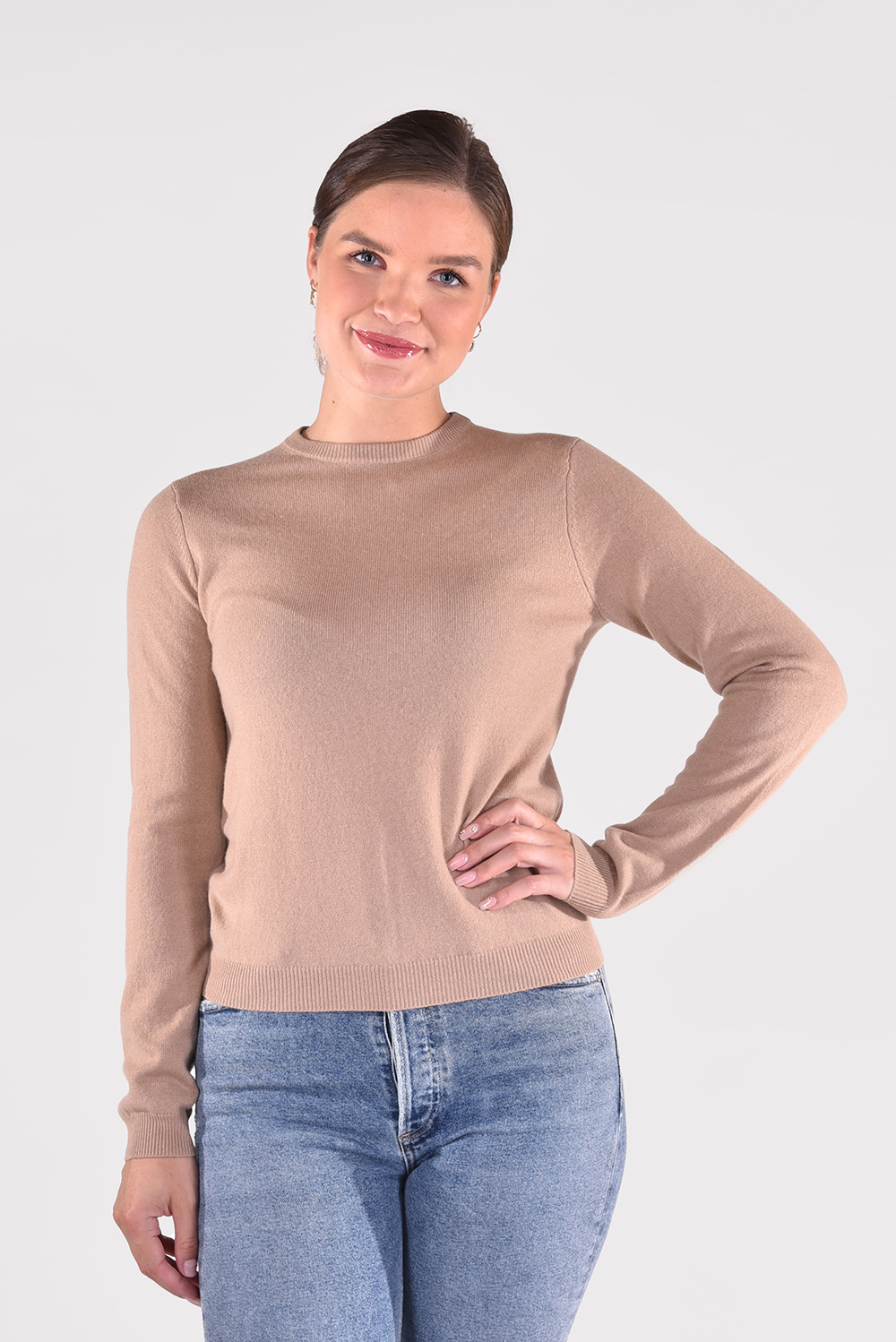 People's Republic of Cashmere trui Roundneck 3003 bruin People's Republic of Cashmere trui Roundneck 3003 bruin