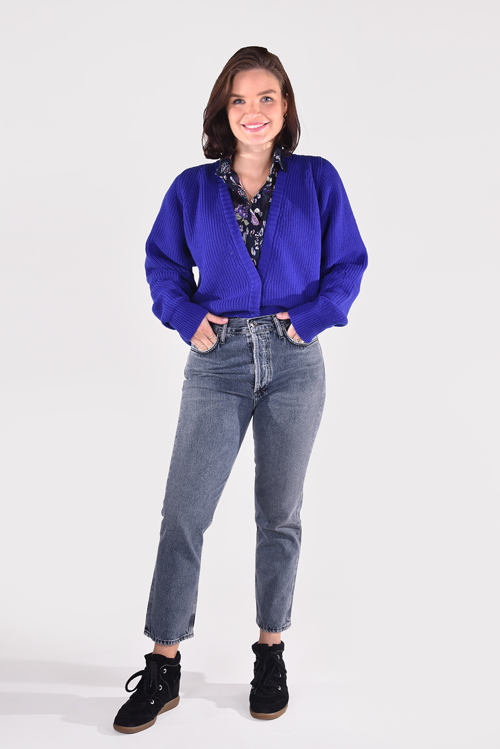 Forte_Forte trui 8699 blauw Forte_Forte trui 8699 blauw