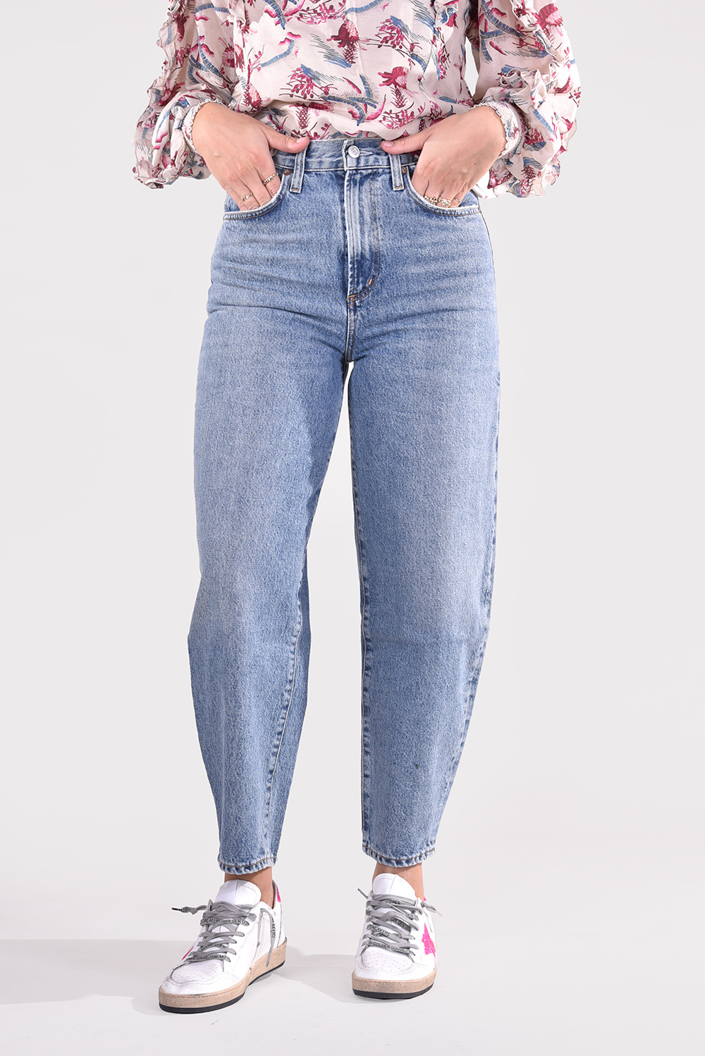 Agolde jeans Balloon A158-1206 blauw Agolde jeans Balloon A158-1206 blauw
