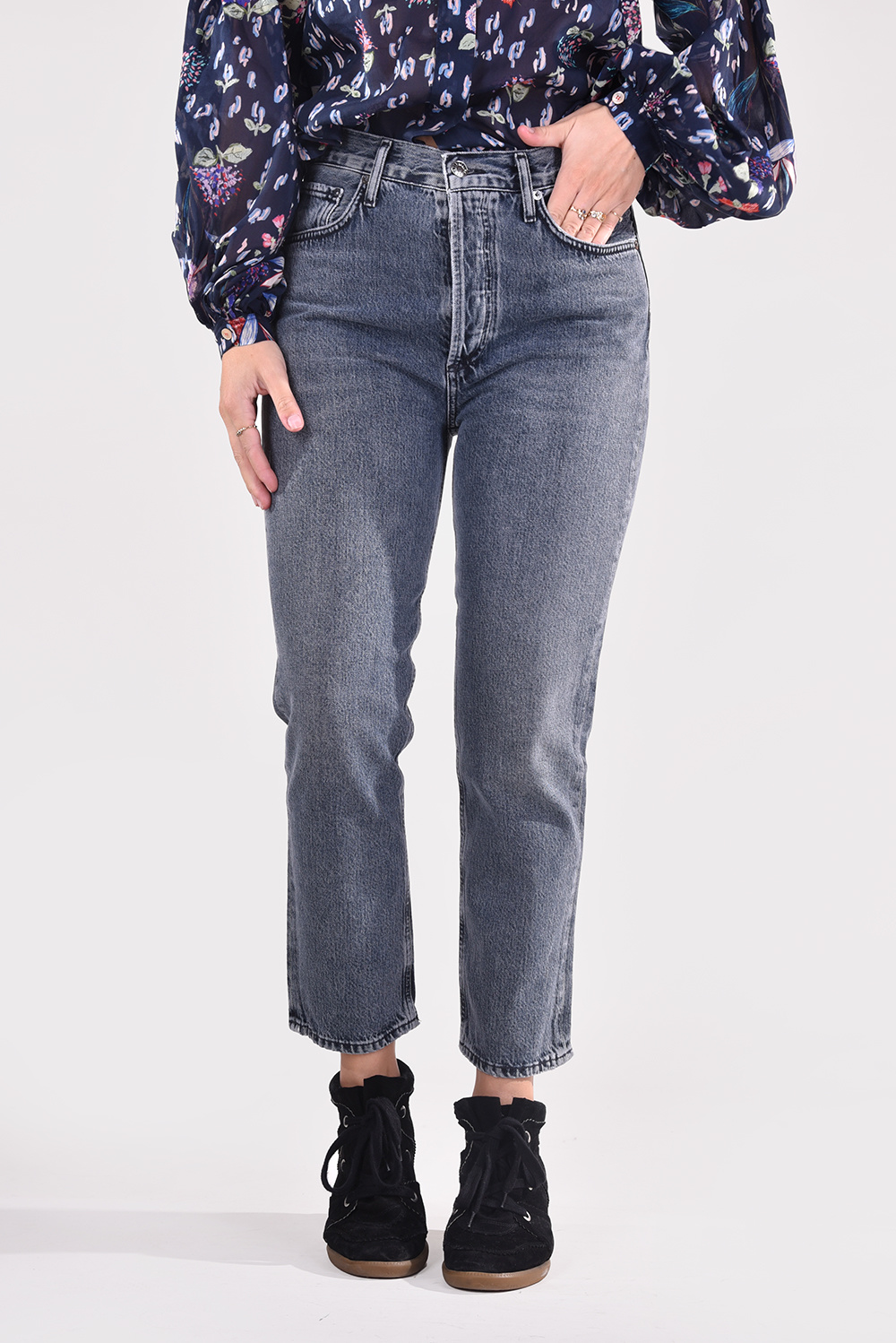 Agolde jeans Riley A056-1348 grijs Agolde jeans Riley A056-1348 grijs