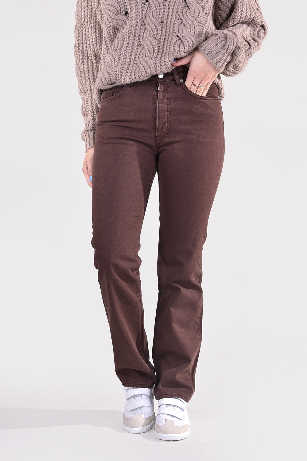 Hope jeans Pitch 16244826120 bruin Hope jeans Pitch 16244826120 bruin