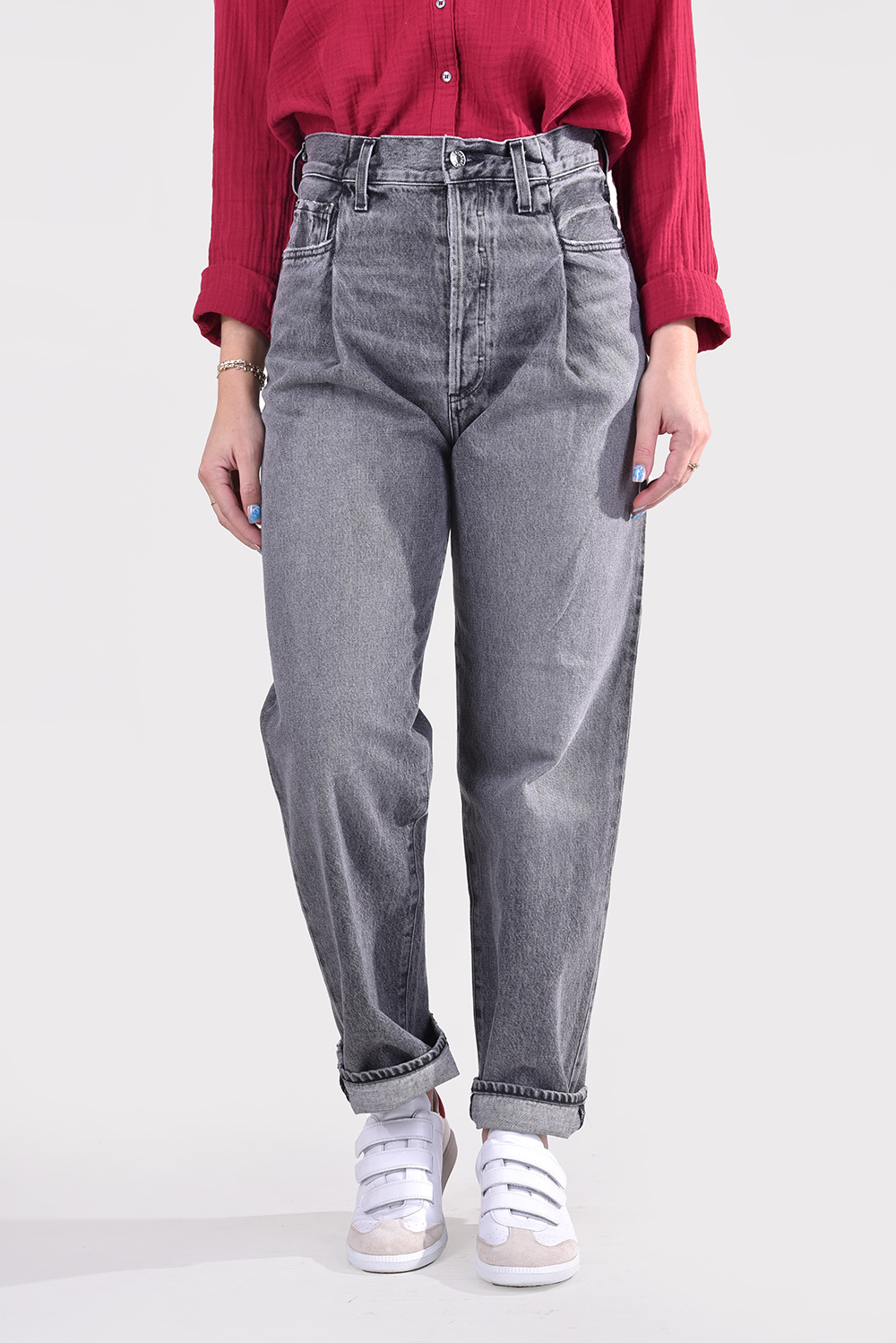Agolde jeans Fold A186-1346 grijs Agolde jeans Fold A186-1346 grijs