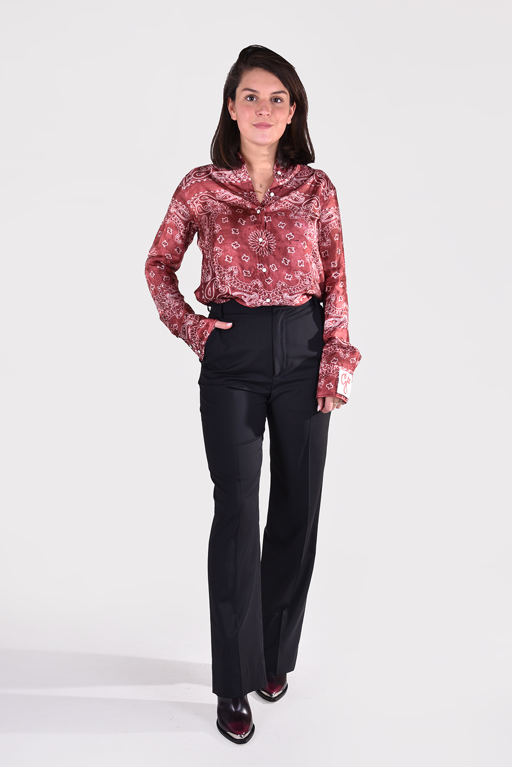 Golden Goose blouse Beatrice GWP00819.P000633 rood Golden Goose blouse Beatrice GWP00819.P000633 rood