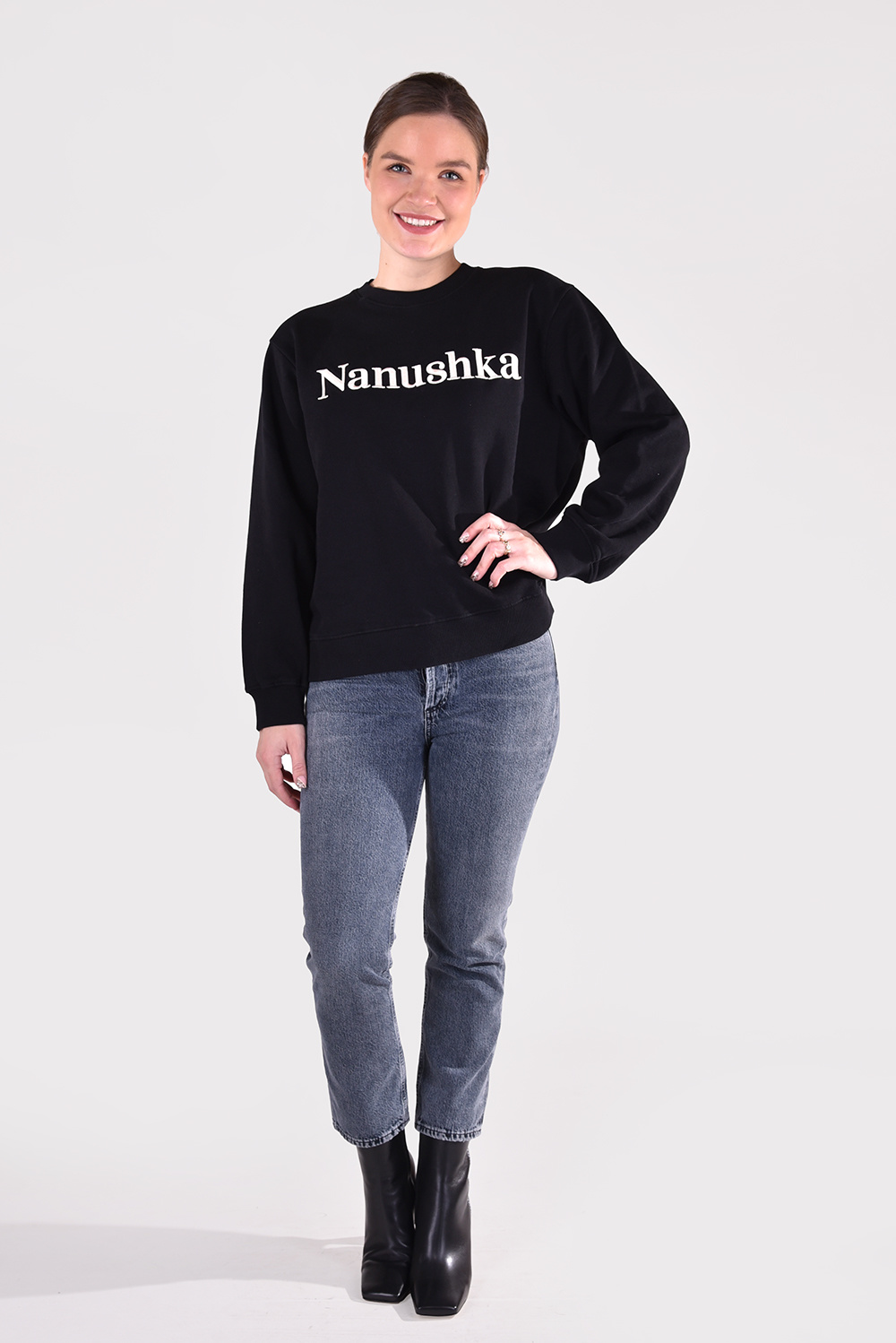 Nanushka trui Remy NM21PFSW01099 zwart