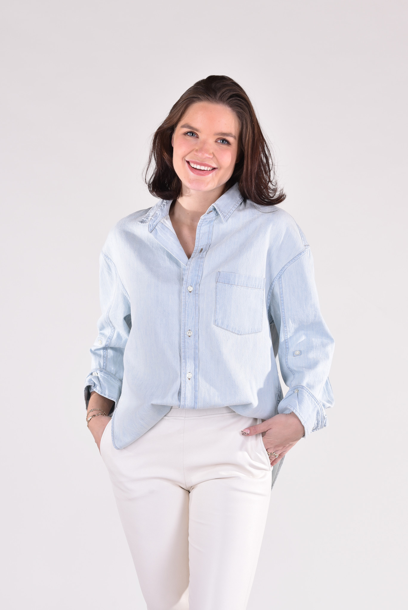 Citizens of Humanity blouse Kayla 9103-1174 blauw Citizens of Humanity blouse Kayla 9103-1174 blauw