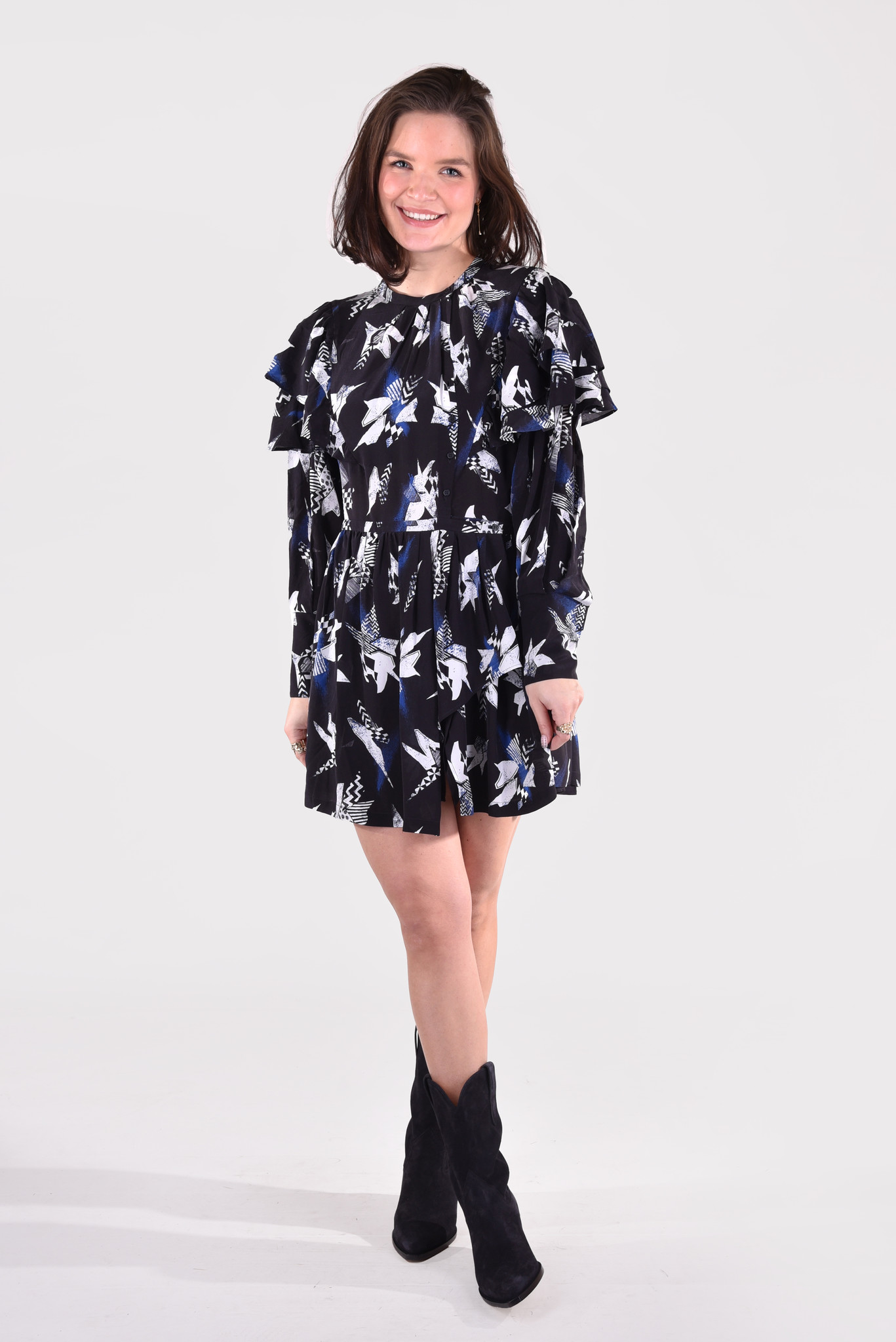 IRO jurk Caila WP33CAILA zwart IRO jurk Caila WP33CAILA zwart