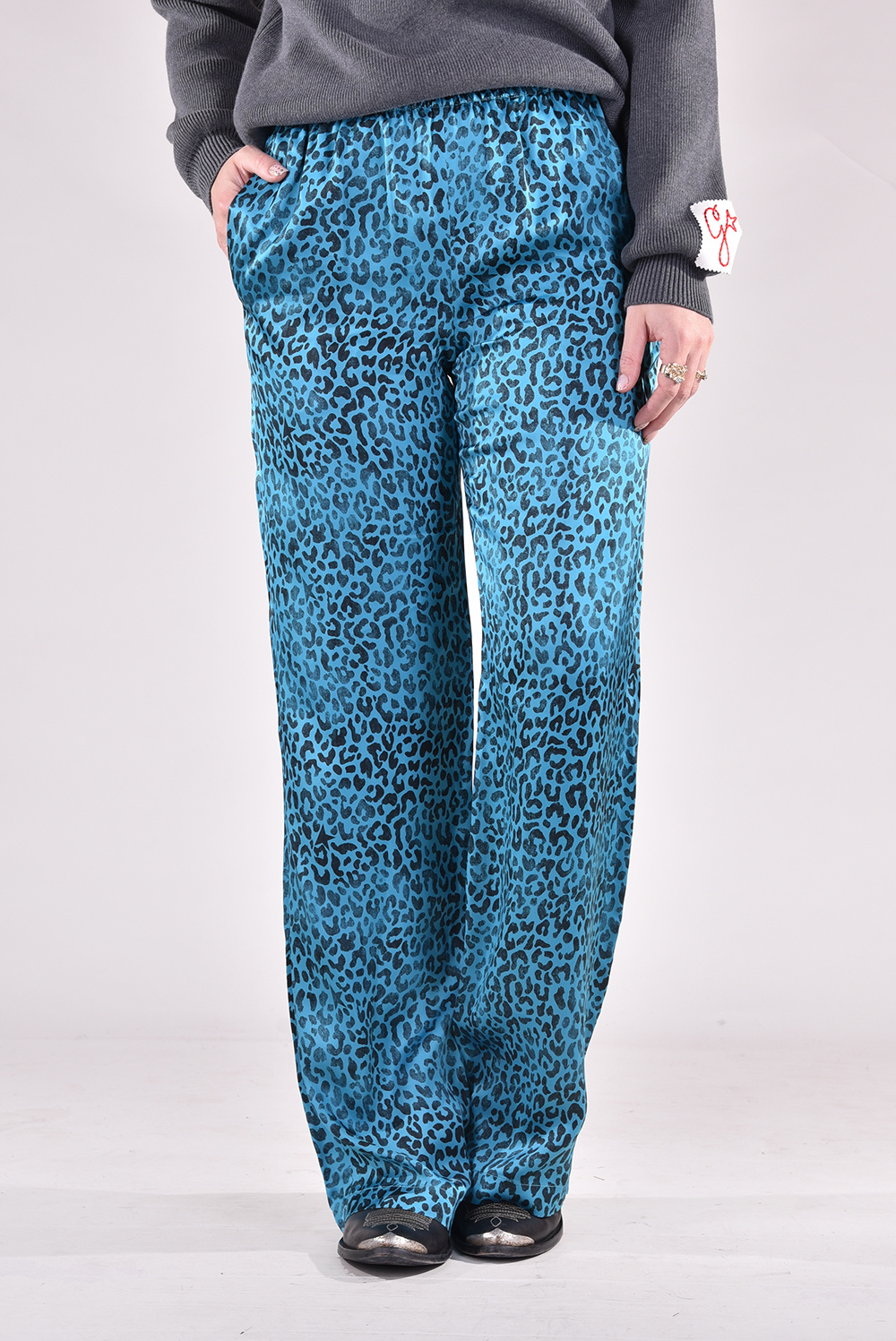 Golden Goose broek Journey GWP00821.P000709 blauw Golden Goose broek Journey GWP00821.P000709 blauw