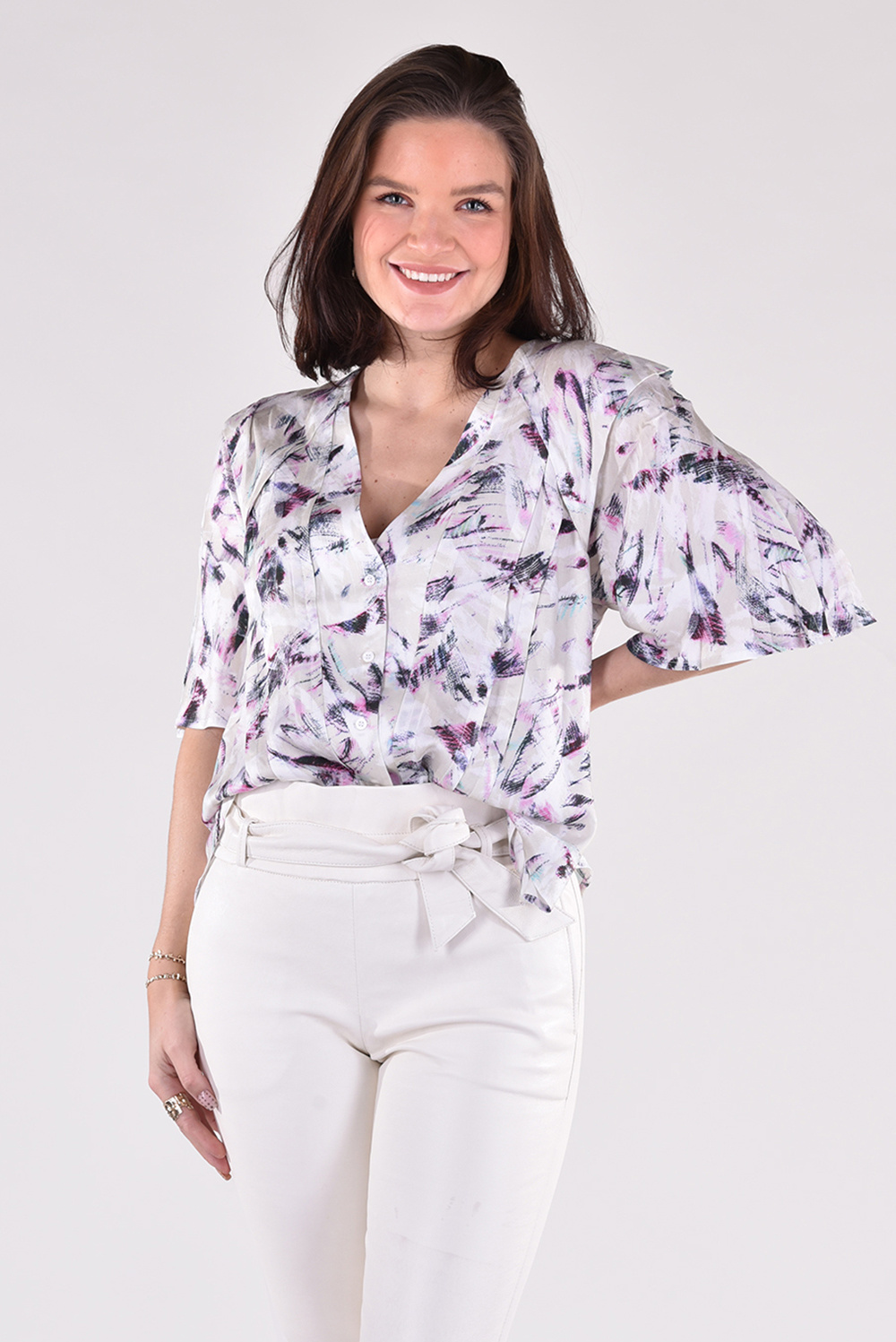 IRO blouse Kismat WP16KISMAT beige IRO blouse Kismat WP16KISMAT beige