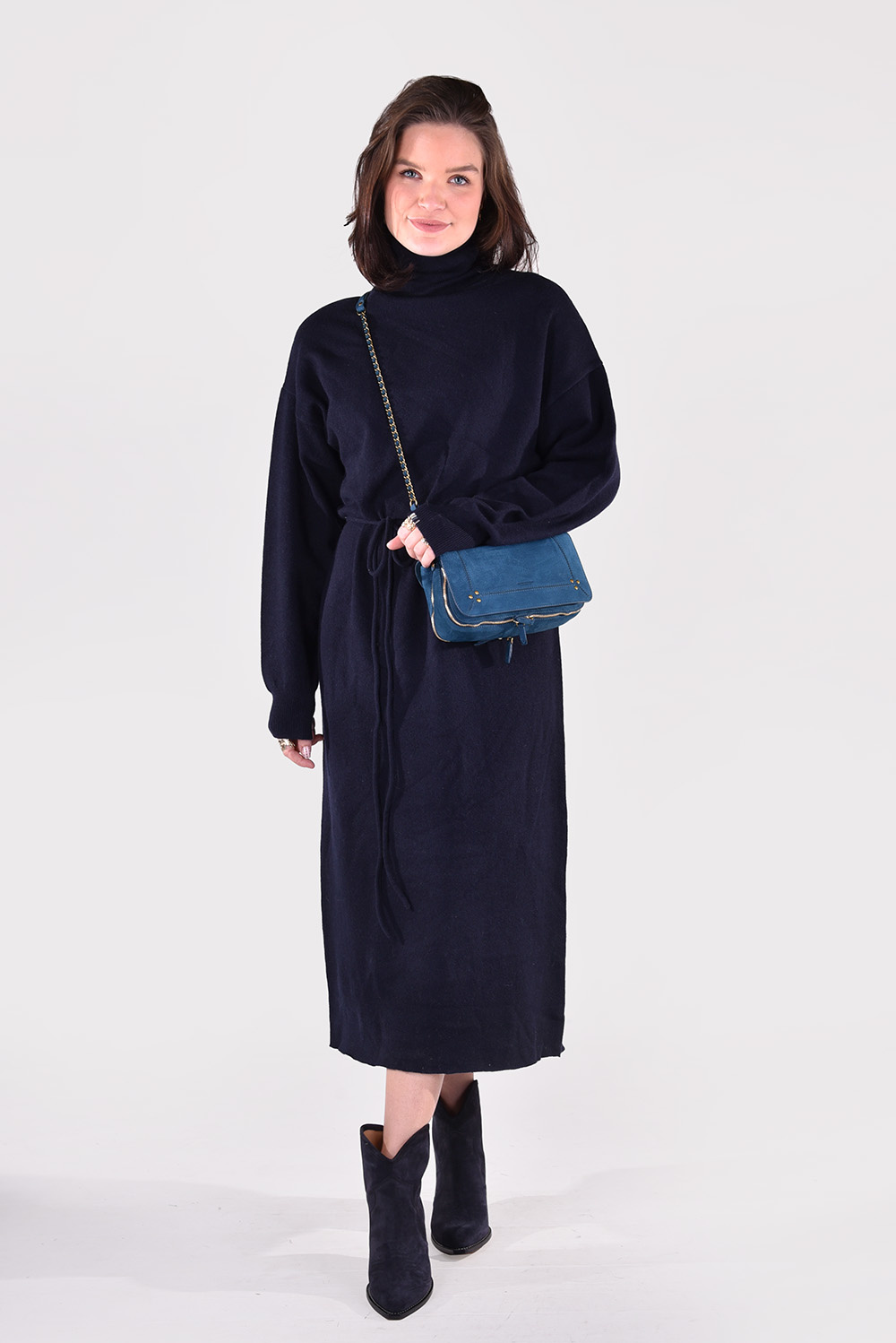 Extreme Cashmere jurk Attraction 209 navy Extreme Cashmere jurk Attraction 209 navy