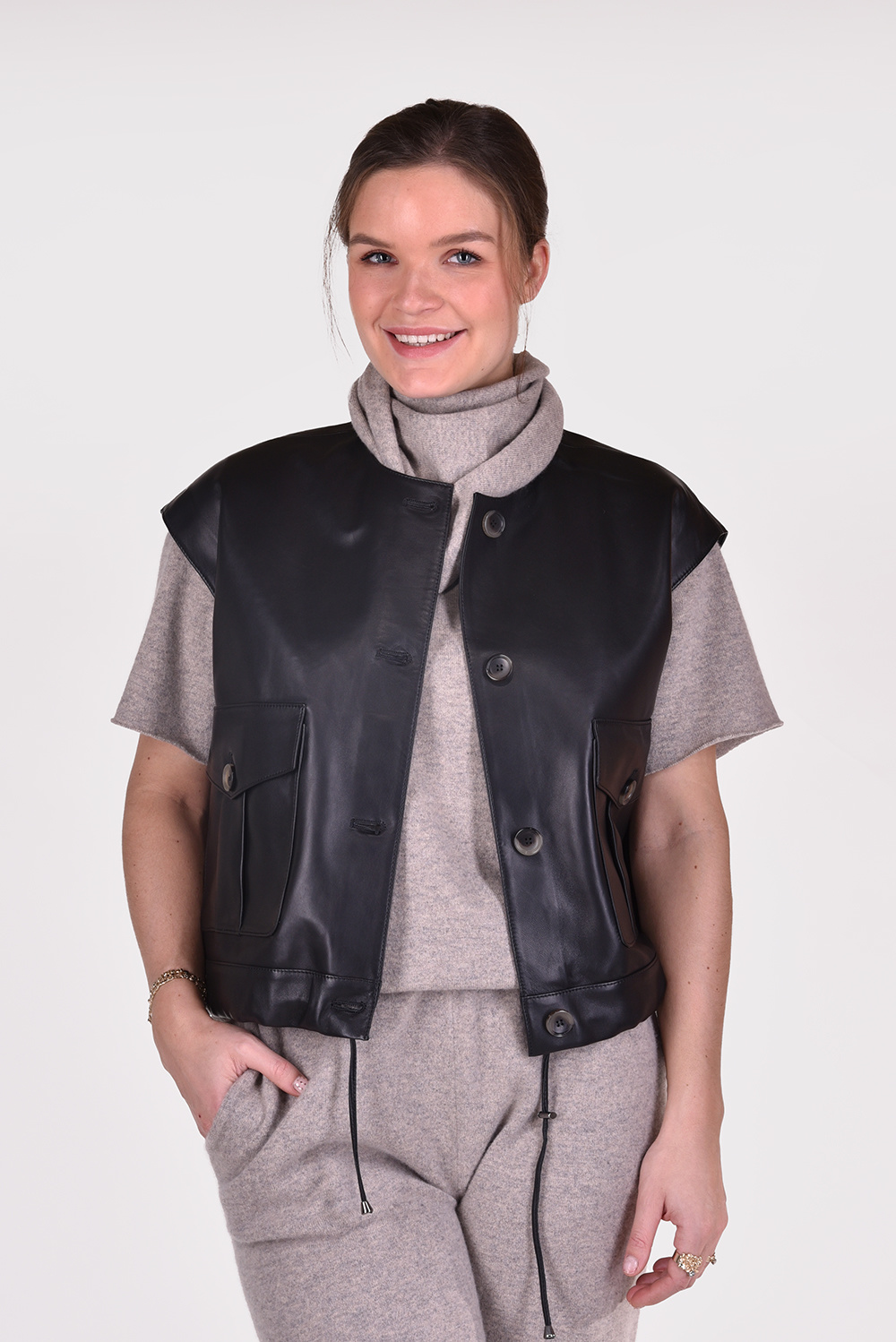 Suite 22 gilet Baoase zwart Suite 22 gilet Baoase zwart