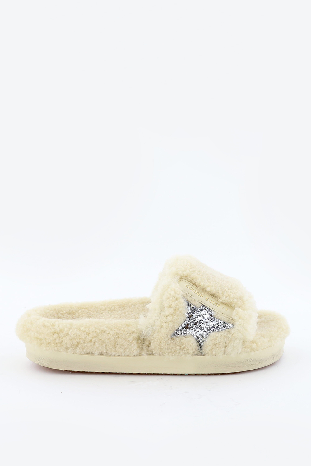 Golden Goose slippers Poolstar GWF00100.F002844 creme Golden Goose slippers Poolstar GWF00100.F002844 creme