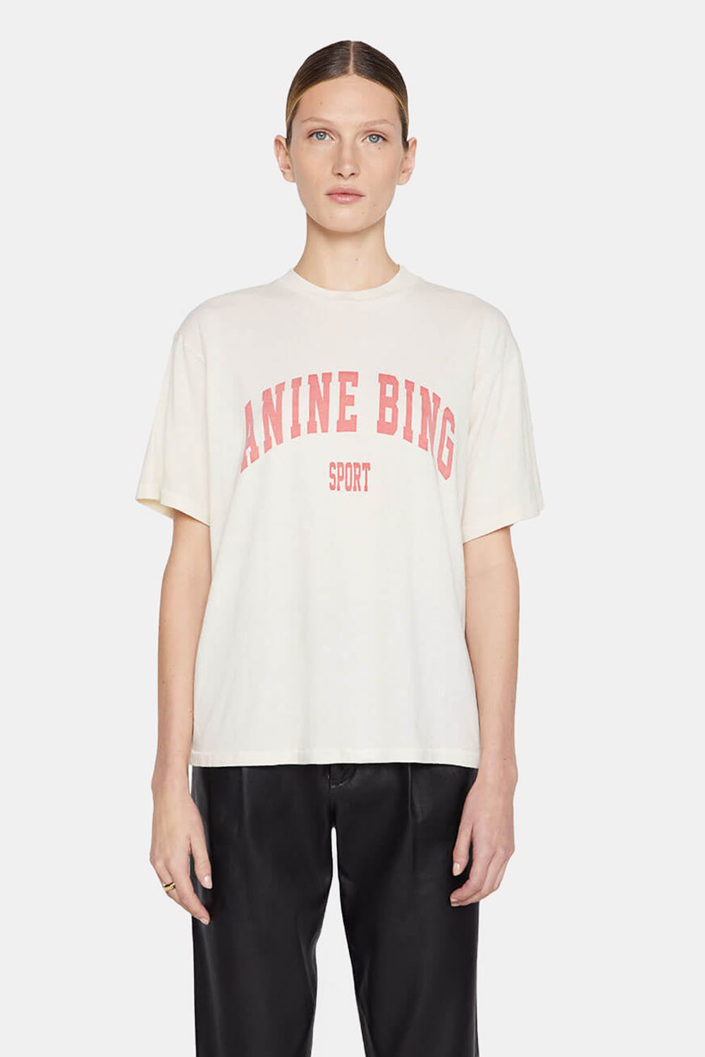 Anine Bing t-shirt William S-08-2226-120 creme