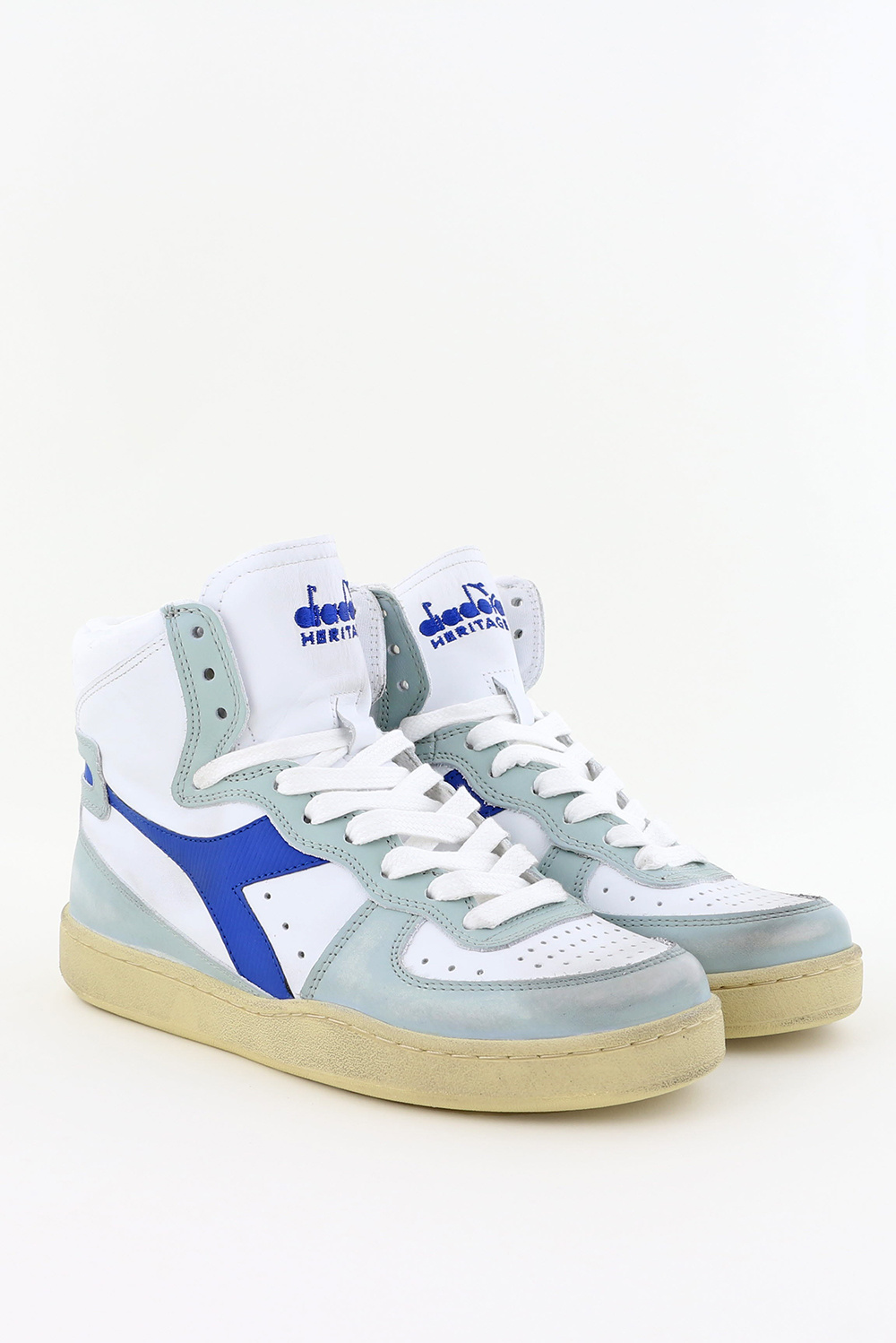 Diadora Heritage sneakers Mi Basket Used 201.158569 wit Diadora Heritage sneakers Mi Basket Used 201.158569 wit