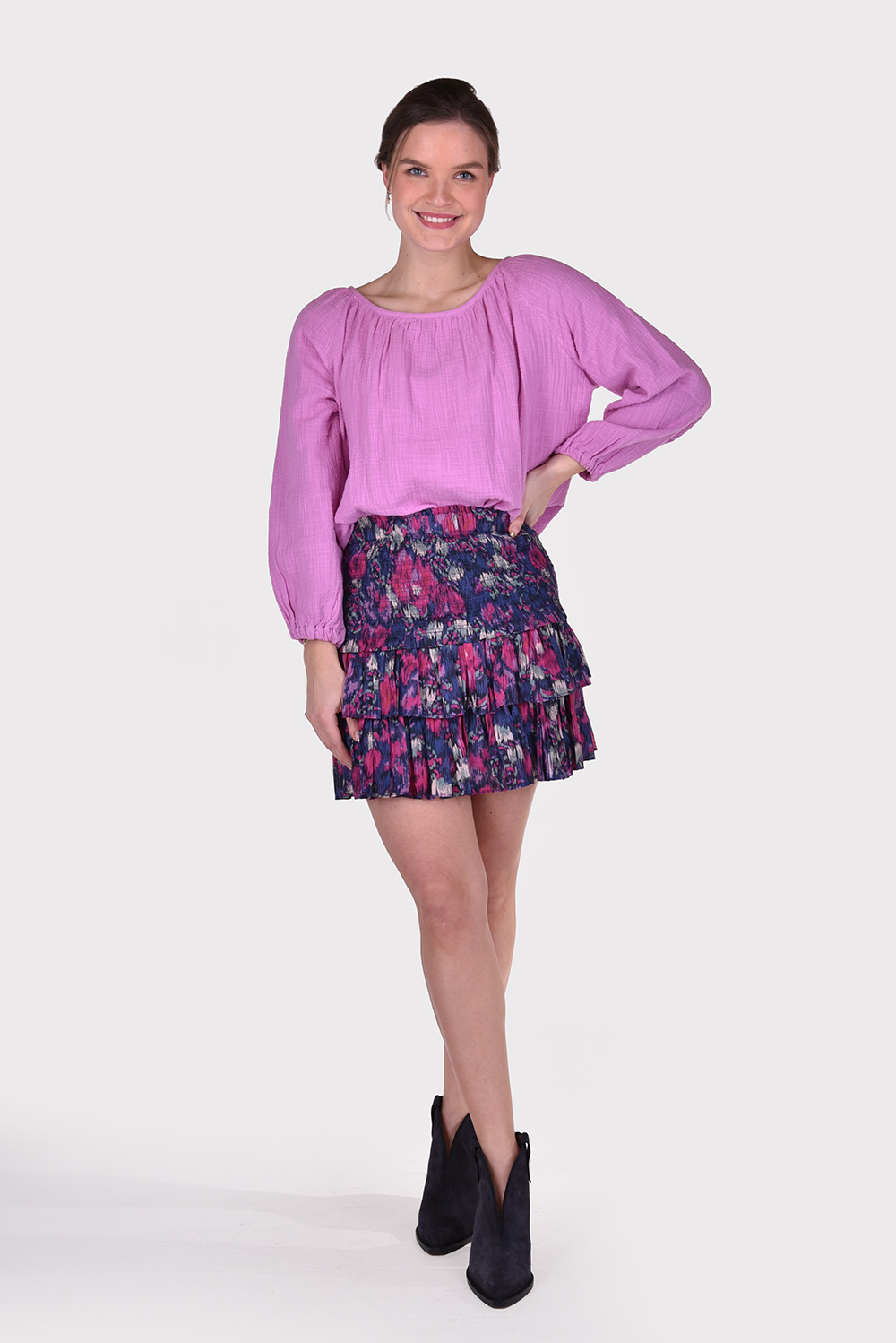 Sea Me Happy blouse Morning Bamboo fuchsia Sea Me Happy blouse Morning Bamboo fuchsia